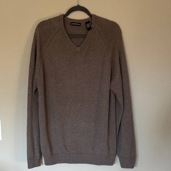 Joseph & Lyman Other - Joseph&Lyman Men's V-Neck Tan Sweater 100% Cotton pre-loved Excellent  Size L